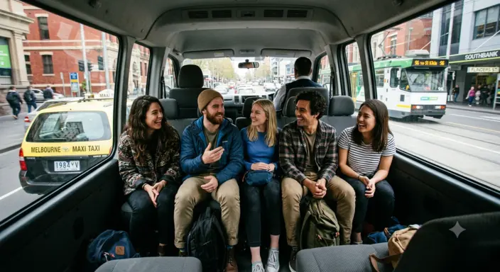 School run taxi Melbourne, driver taking students to and from school safely